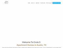 Tablet Screenshot of circlesapartments.com